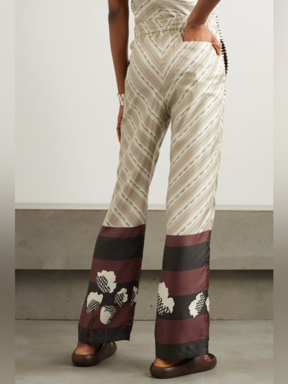 LOEWE X PAULA'S IBIZA MULTI-PRINTED LAYERED SCARF TIE TOP & PANT SET - Picture 3 of 6